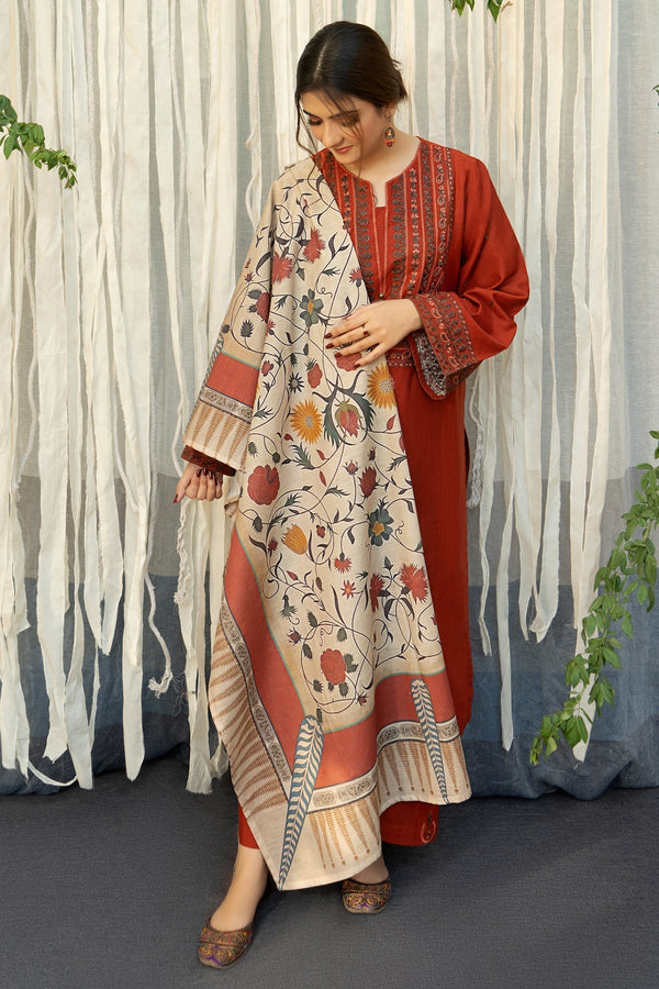URGE - DHANAK EMBROIDERED Suit 3-PC Suit