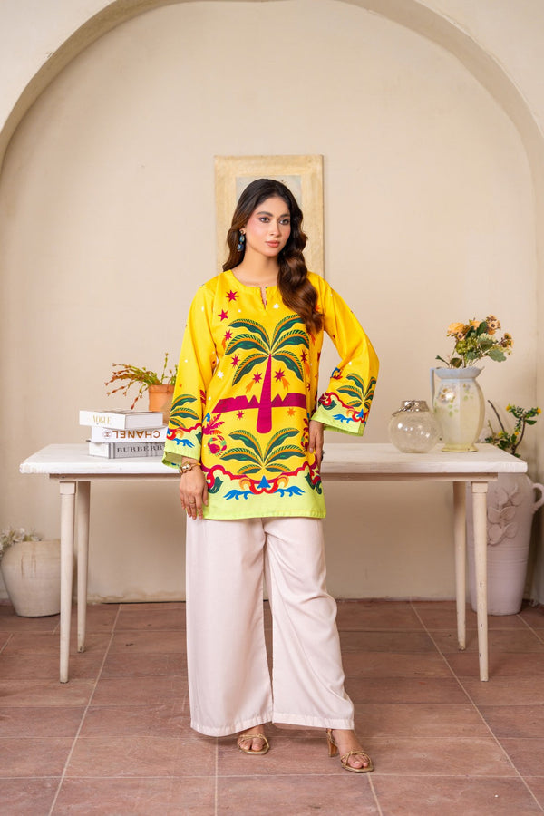 Sunshine Palm – Silk 2-Piece Set