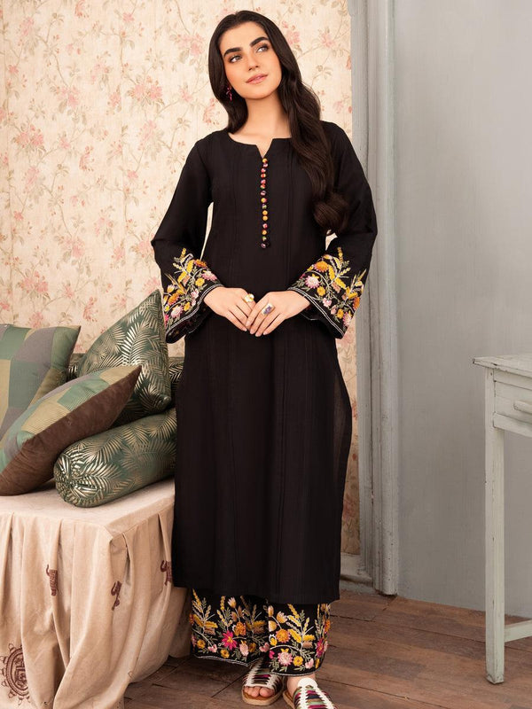 Black Bloom – Silk 2-Piece Ensemble